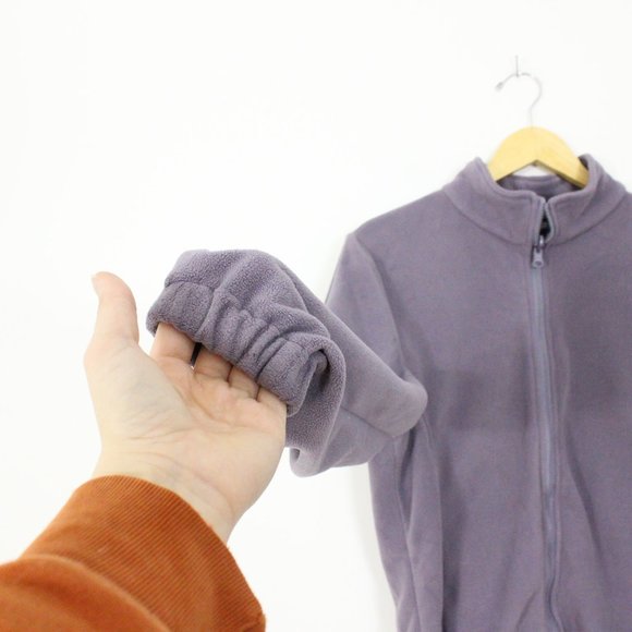 *Sportek Purple Full Zip Fleece Sweater - Picture 5 of 6